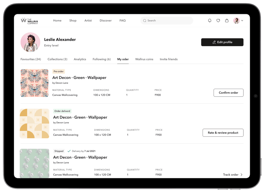 Slider image with loader